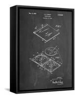 PP1008-Chalkboard Record Album Patent Poster-Cole Borders-Framed Stretched Canvas