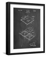 PP1008-Chalkboard Record Album Patent Poster-Cole Borders-Framed Giclee Print