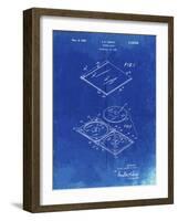 PP1008-Faded Blueprint Record Album Patent Poster-Cole Borders-Framed Giclee Print
