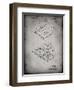 PP1008-Faded Grey Record Album Patent Poster-Cole Borders-Framed Giclee Print