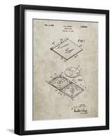 PP1008-Sandstone Record Album Patent Poster-Cole Borders-Framed Giclee Print