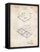 PP1008-Vintage Parchment Record Album Patent Poster-Cole Borders-Framed Stretched Canvas