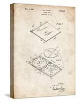 PP1008-Vintage Parchment Record Album Patent Poster-Cole Borders-Stretched Canvas