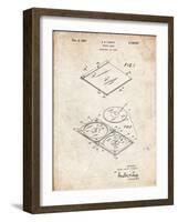 PP1008-Vintage Parchment Record Album Patent Poster-Cole Borders-Framed Giclee Print