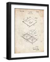 PP1008-Vintage Parchment Record Album Patent Poster-Cole Borders-Framed Giclee Print