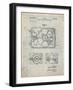 PP1009-Antique Grid Parchment Record Player Patent Poster-Cole Borders-Framed Giclee Print