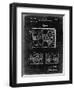 PP1009-Black Grunge Record Player Patent Poster-Cole Borders-Framed Giclee Print