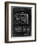 PP1009-Black Grunge Record Player Patent Poster-Cole Borders-Framed Premium Giclee Print