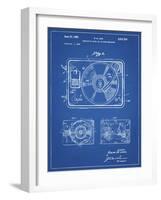 PP1009-Blueprint Record Player Patent Poster-Cole Borders-Framed Giclee Print