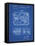 PP1009-Blueprint Record Player Patent Poster-Cole Borders-Framed Stretched Canvas