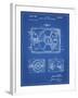 PP1009-Blueprint Record Player Patent Poster-Cole Borders-Framed Giclee Print