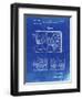 PP1009-Faded Blueprint Record Player Patent Poster-Cole Borders-Framed Giclee Print
