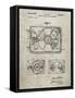 PP1009-Sandstone Record Player Patent Poster-Cole Borders-Framed Stretched Canvas