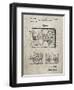 PP1009-Sandstone Record Player Patent Poster-Cole Borders-Framed Giclee Print