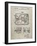 PP1009-Sandstone Record Player Patent Poster-Cole Borders-Framed Giclee Print