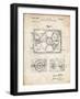 PP1009-Vintage Parchment Record Player Patent Poster-Cole Borders-Framed Giclee Print