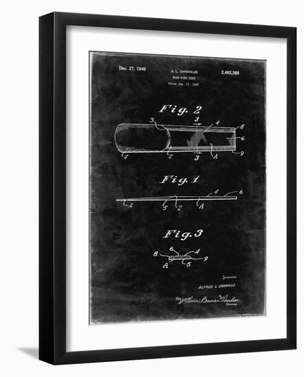 PP1010-Black Grunge Reed Patent Poster-Cole Borders-Framed Giclee Print