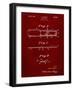 PP1010-Burgundy Reed Patent Poster-Cole Borders-Framed Giclee Print