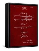 PP1010-Burgundy Reed Patent Poster-Cole Borders-Framed Stretched Canvas