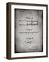 PP1010-Faded Grey Reed Patent Poster-Cole Borders-Framed Giclee Print