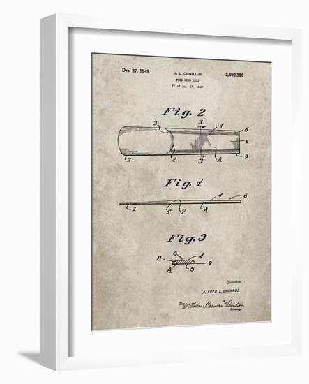 PP1010-Sandstone Reed Patent Poster-Cole Borders-Framed Giclee Print