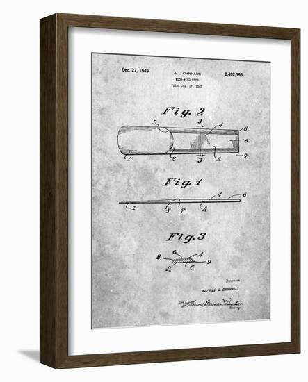 PP1010-Slate Reed Patent Poster-Cole Borders-Framed Giclee Print