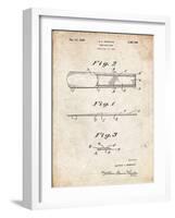 PP1010-Vintage Parchment Reed Patent Poster-Cole Borders-Framed Giclee Print