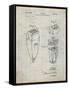 PP1011-Antique Grid Parchment Remington Electric Shaver Patent Poster-Cole Borders-Framed Stretched Canvas