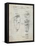 PP1011-Antique Grid Parchment Remington Electric Shaver Patent Poster-Cole Borders-Framed Stretched Canvas