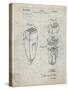 PP1011-Antique Grid Parchment Remington Electric Shaver Patent Poster-Cole Borders-Stretched Canvas