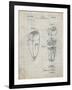 PP1011-Antique Grid Parchment Remington Electric Shaver Patent Poster-Cole Borders-Framed Giclee Print