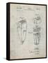 PP1011-Antique Grid Parchment Remington Electric Shaver Patent Poster-Cole Borders-Framed Stretched Canvas