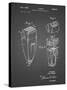 PP1011-Black Grid Remington Electric Shaver Patent Poster-Cole Borders-Stretched Canvas