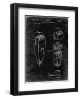 PP1011-Black Grunge Remington Electric Shaver Patent Poster-Cole Borders-Framed Premium Giclee Print