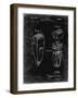 PP1011-Black Grunge Remington Electric Shaver Patent Poster-Cole Borders-Framed Giclee Print