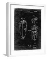 PP1011-Black Grunge Remington Electric Shaver Patent Poster-Cole Borders-Framed Giclee Print