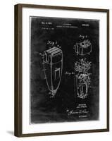 PP1011-Black Grunge Remington Electric Shaver Patent Poster-Cole Borders-Framed Giclee Print