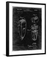 PP1011-Black Grunge Remington Electric Shaver Patent Poster-Cole Borders-Framed Giclee Print