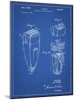 PP1011-Blueprint Remington Electric Shaver Patent Poster-Cole Borders-Mounted Giclee Print