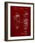 PP1011-Burgundy Remington Electric Shaver Patent Poster-Cole Borders-Framed Giclee Print