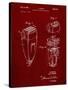 PP1011-Burgundy Remington Electric Shaver Patent Poster-Cole Borders-Stretched Canvas