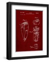 PP1011-Burgundy Remington Electric Shaver Patent Poster-Cole Borders-Framed Premium Giclee Print