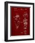 PP1011-Burgundy Remington Electric Shaver Patent Poster-Cole Borders-Framed Premium Giclee Print