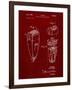 PP1011-Burgundy Remington Electric Shaver Patent Poster-Cole Borders-Framed Giclee Print