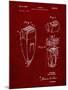 PP1011-Burgundy Remington Electric Shaver Patent Poster-Cole Borders-Mounted Giclee Print