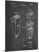 PP1011-Chalkboard Remington Electric Shaver Patent Poster-Cole Borders-Mounted Premium Giclee Print