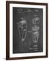 PP1011-Chalkboard Remington Electric Shaver Patent Poster-Cole Borders-Framed Giclee Print