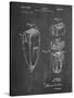 PP1011-Chalkboard Remington Electric Shaver Patent Poster-Cole Borders-Stretched Canvas