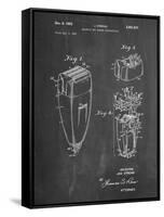 PP1011-Chalkboard Remington Electric Shaver Patent Poster-Cole Borders-Framed Stretched Canvas