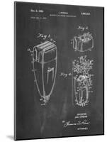 PP1011-Chalkboard Remington Electric Shaver Patent Poster-Cole Borders-Mounted Giclee Print